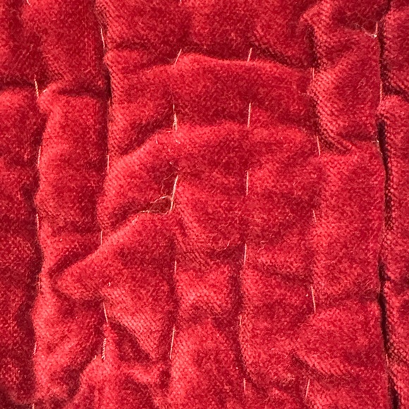 Pottery Barn Red Velvet Holiday Stocking - Picture 3 of 4